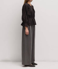 MOD REF Selina Top in black - women's blouse - detail view