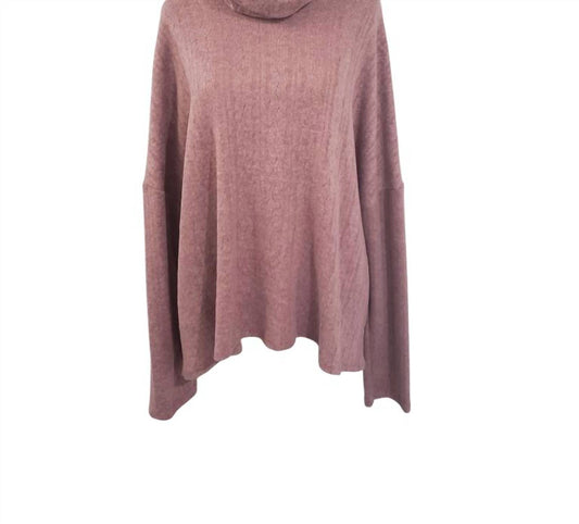 Pixi + Ivy - Women's Cowl Turtleneck Sweater