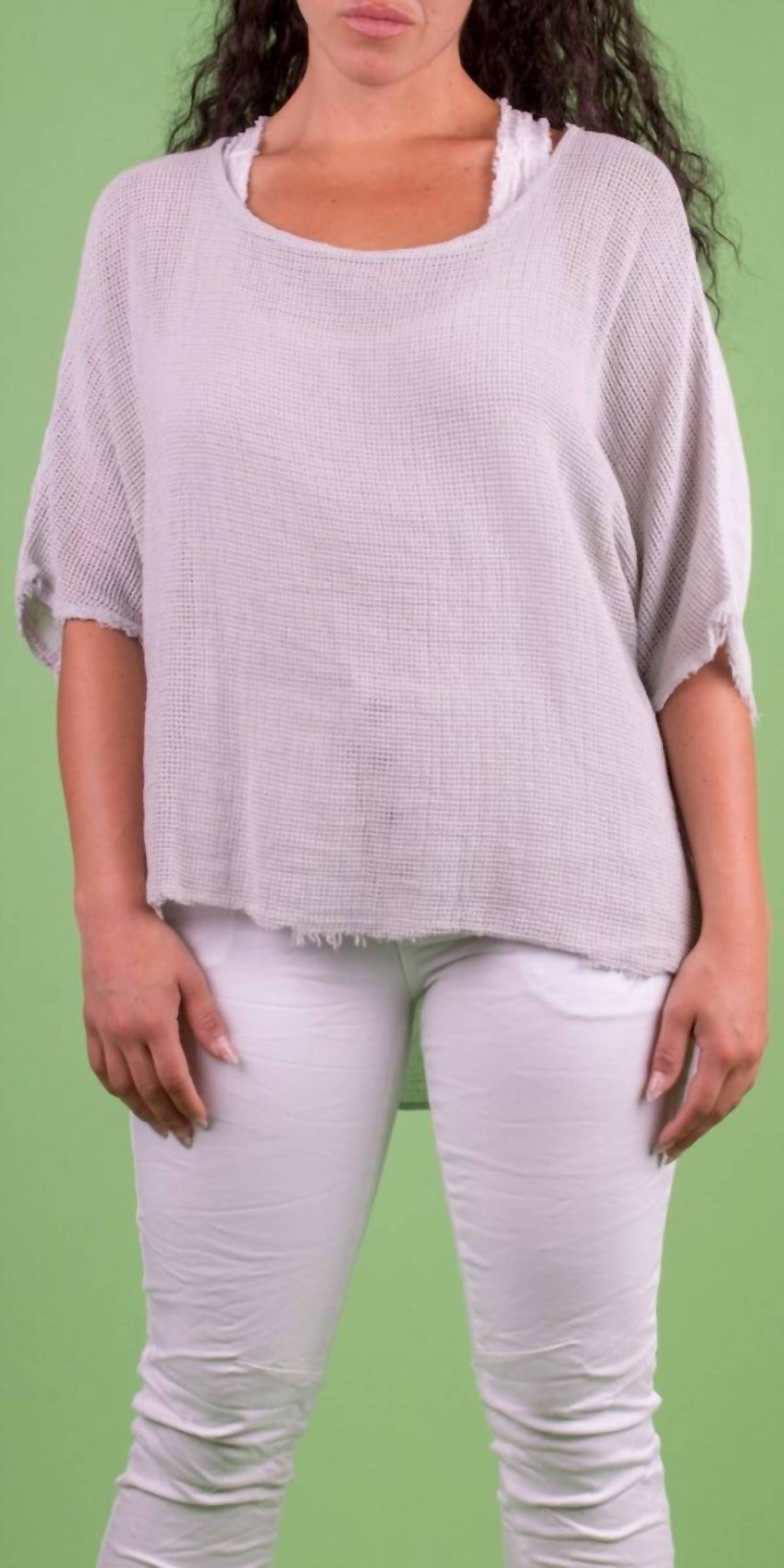 Gigi Moda - Calandra Linen Kaftan Top