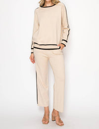 Joh Salina Knitted Sweater Top in khaki - women's sweater - view 4