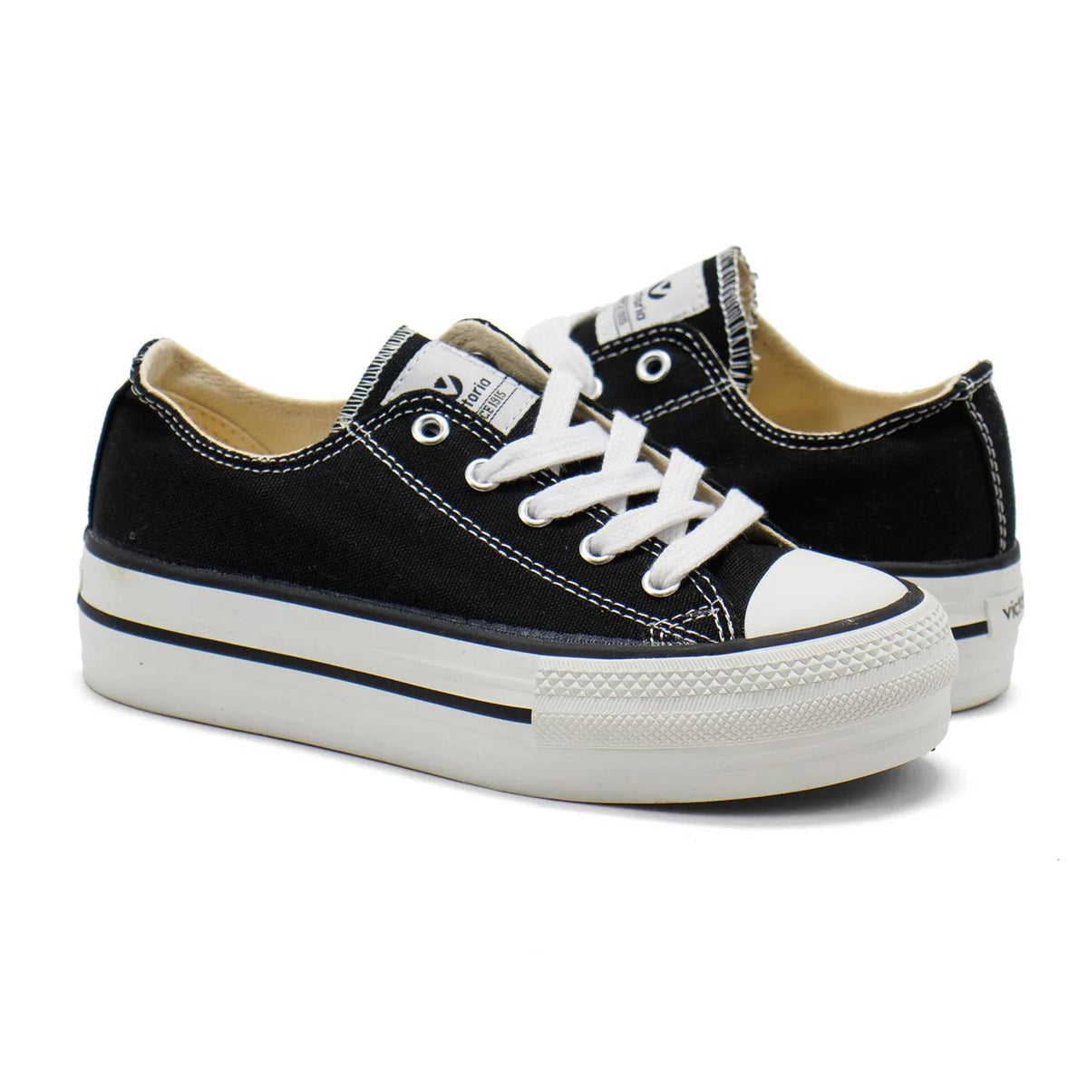 Victoria - Girls' Tribu Canvas Platform Trainers Shoes
