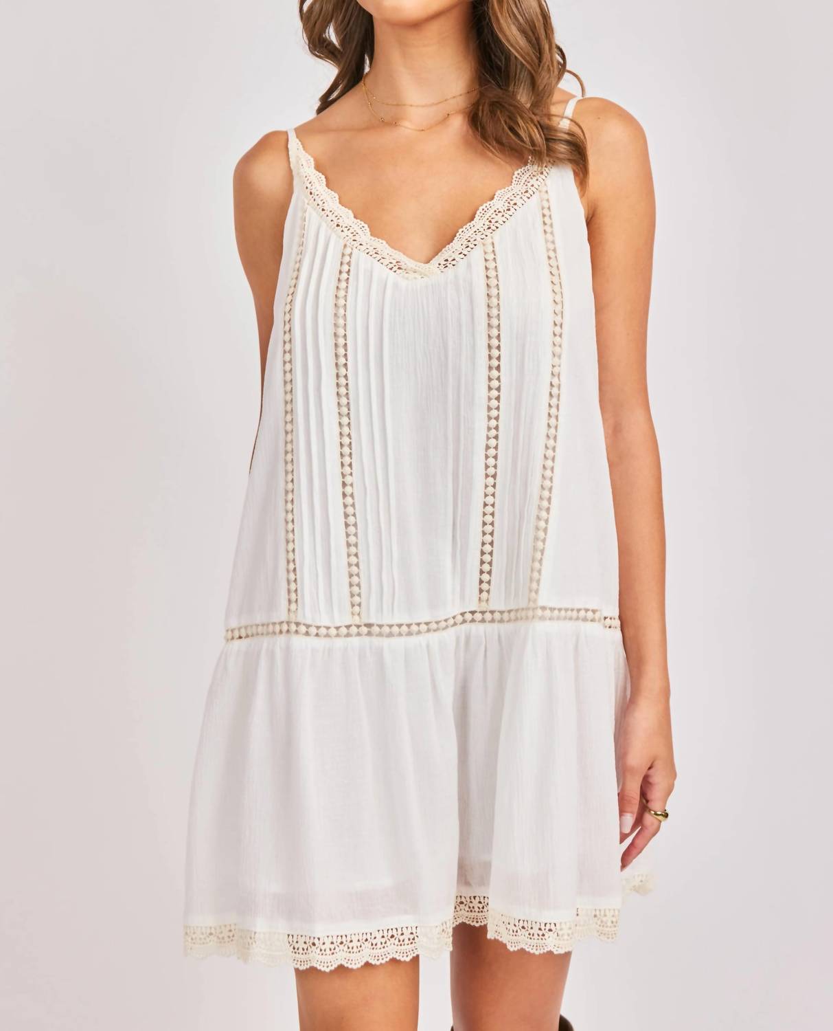 Sadie & Sage - Rosabelle Refined Pintuck Mini Dress