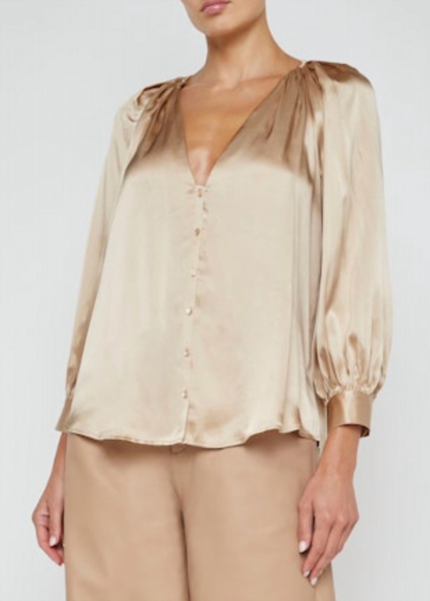 L'Agence - Kaili V-neck Blouse