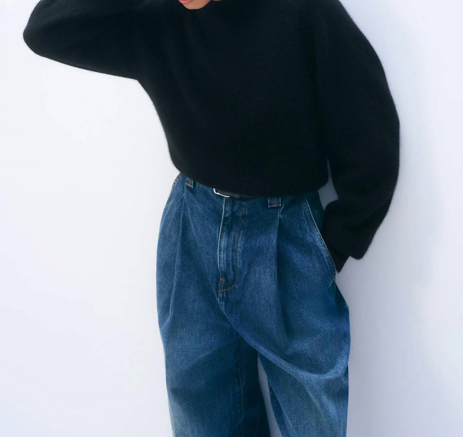 White + Warren - Cashmere Blouson Sweater