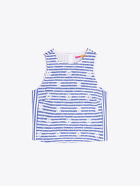 Vilagallo - Floral Embroidery Striped Top