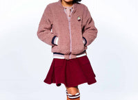 Deux Par Deux - Pkt Detail Quilted Mini Skirt
