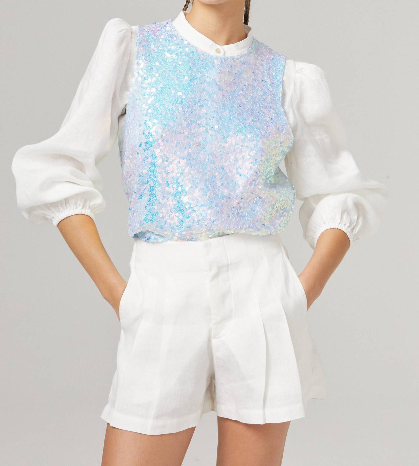 Lanhtropy - Mermaid Sequin Top