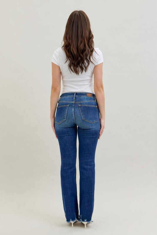 Judy Blue - Mid Rise Non Distressed Hem Bootcut Jeans