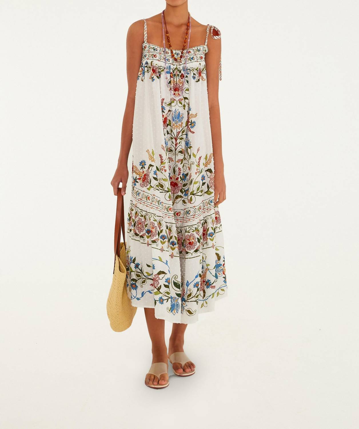 Farm Rio - Stitched Garden Long Dress