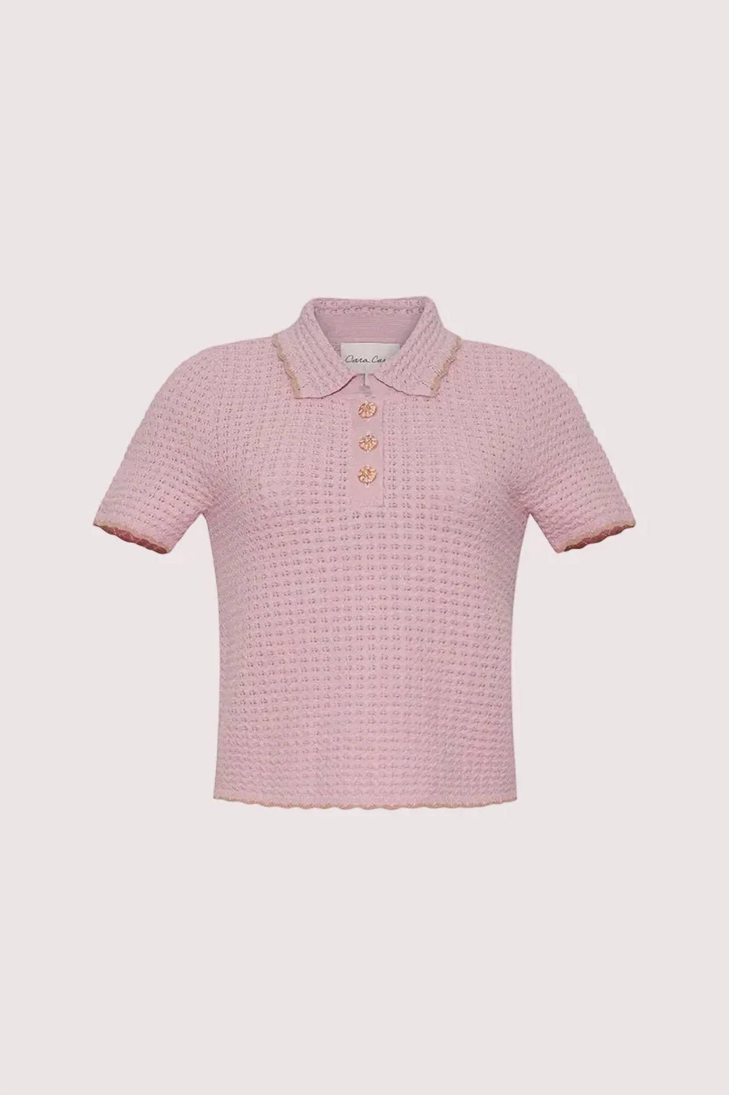 Cara Cara - Melody Crochet Polo Shirt