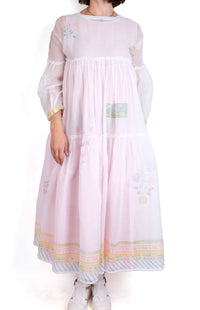 Eka Design Studio - Overlay Stripe Tiered Maxi Dress