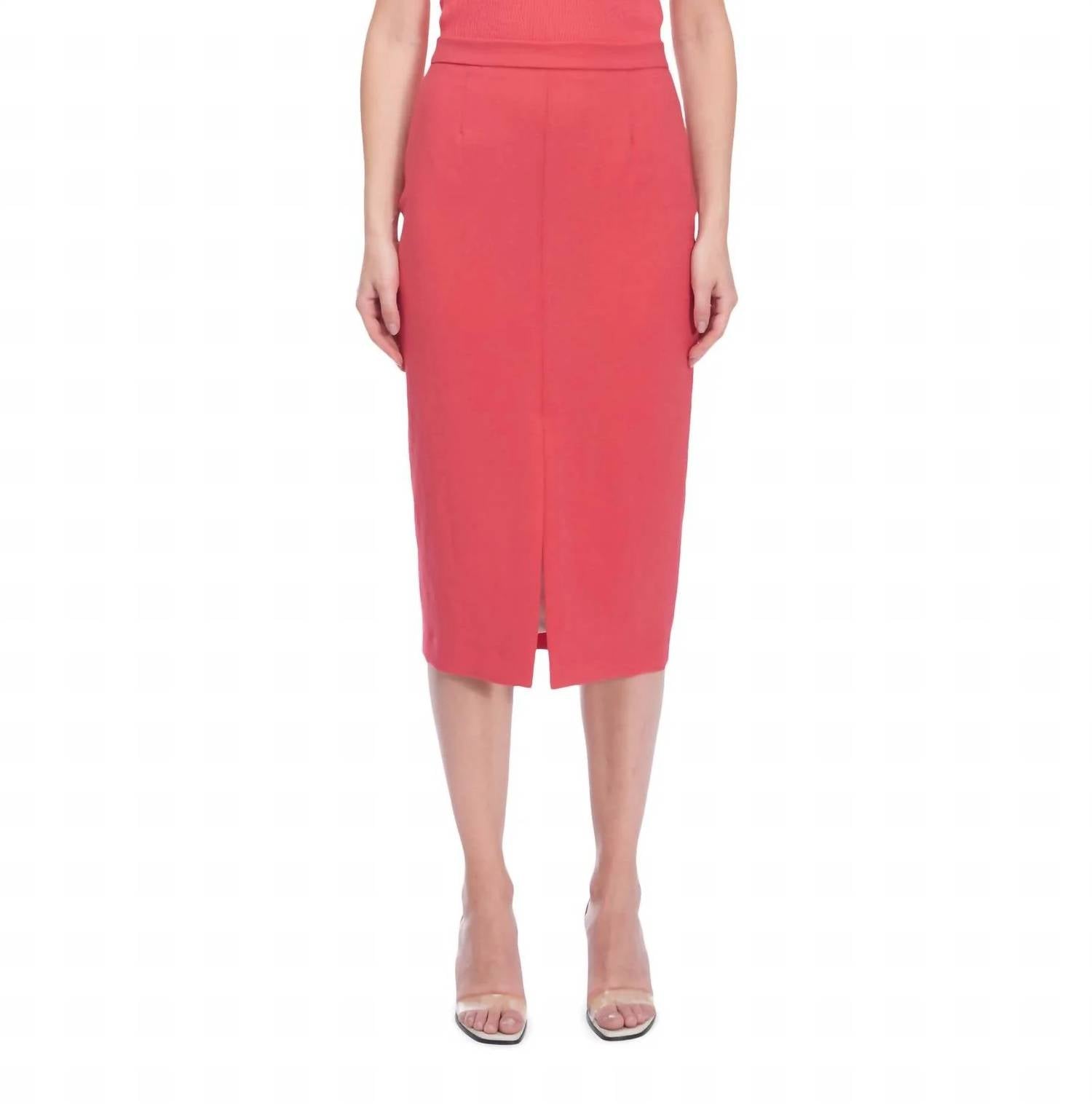 Stretch Crepe Skirt