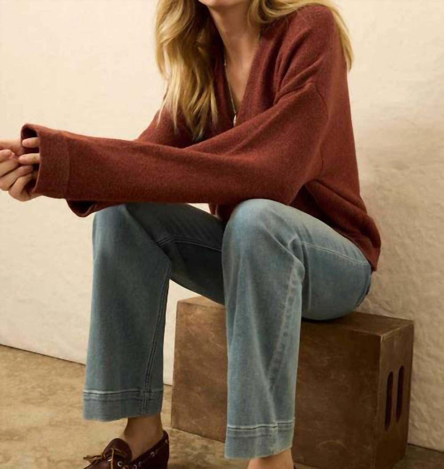 Faherty - Jackson V Neck Popover Sweater