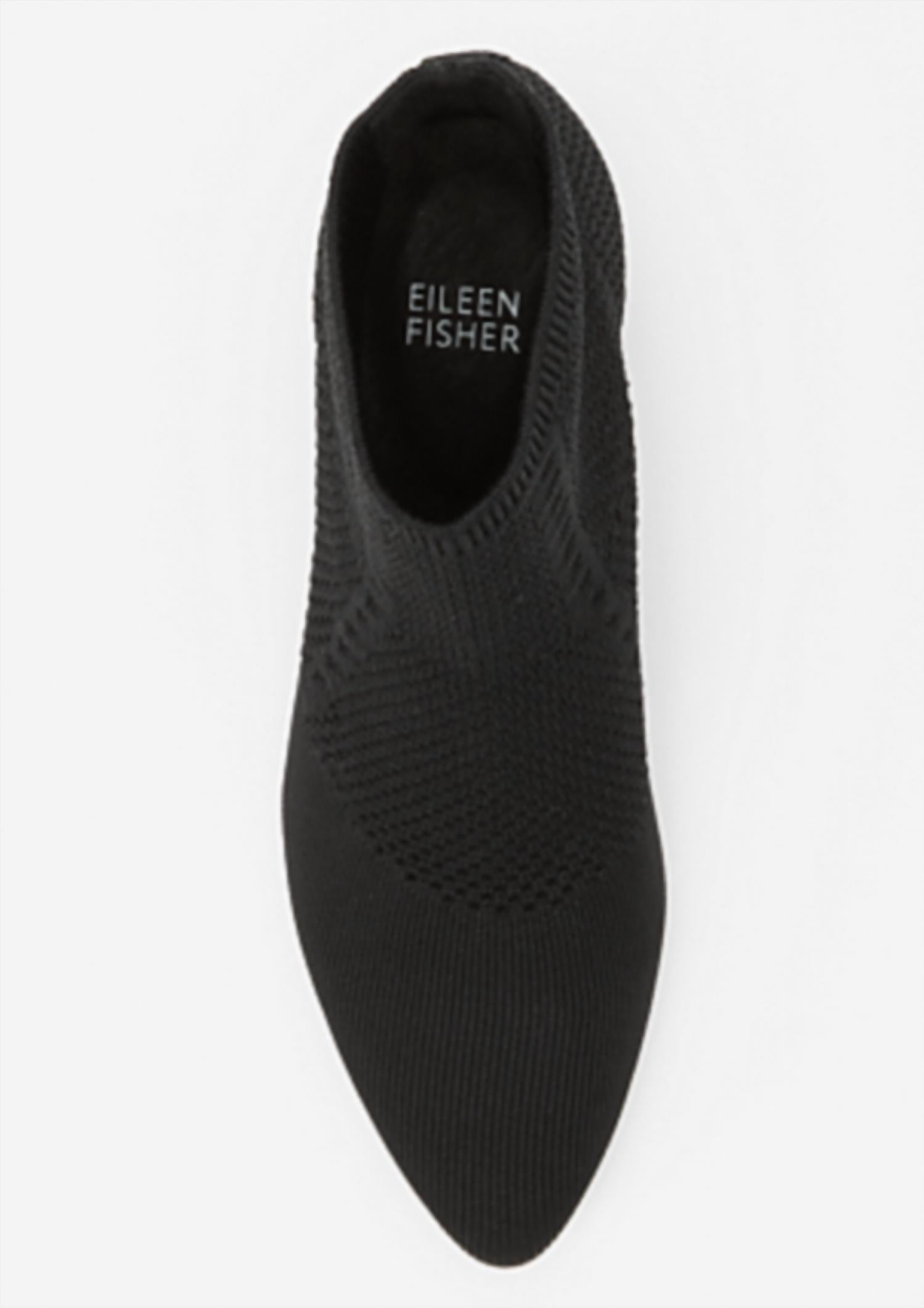 Eileen Fisher Women's Purl Stretch Bootie in black - women's shoe - alternate view