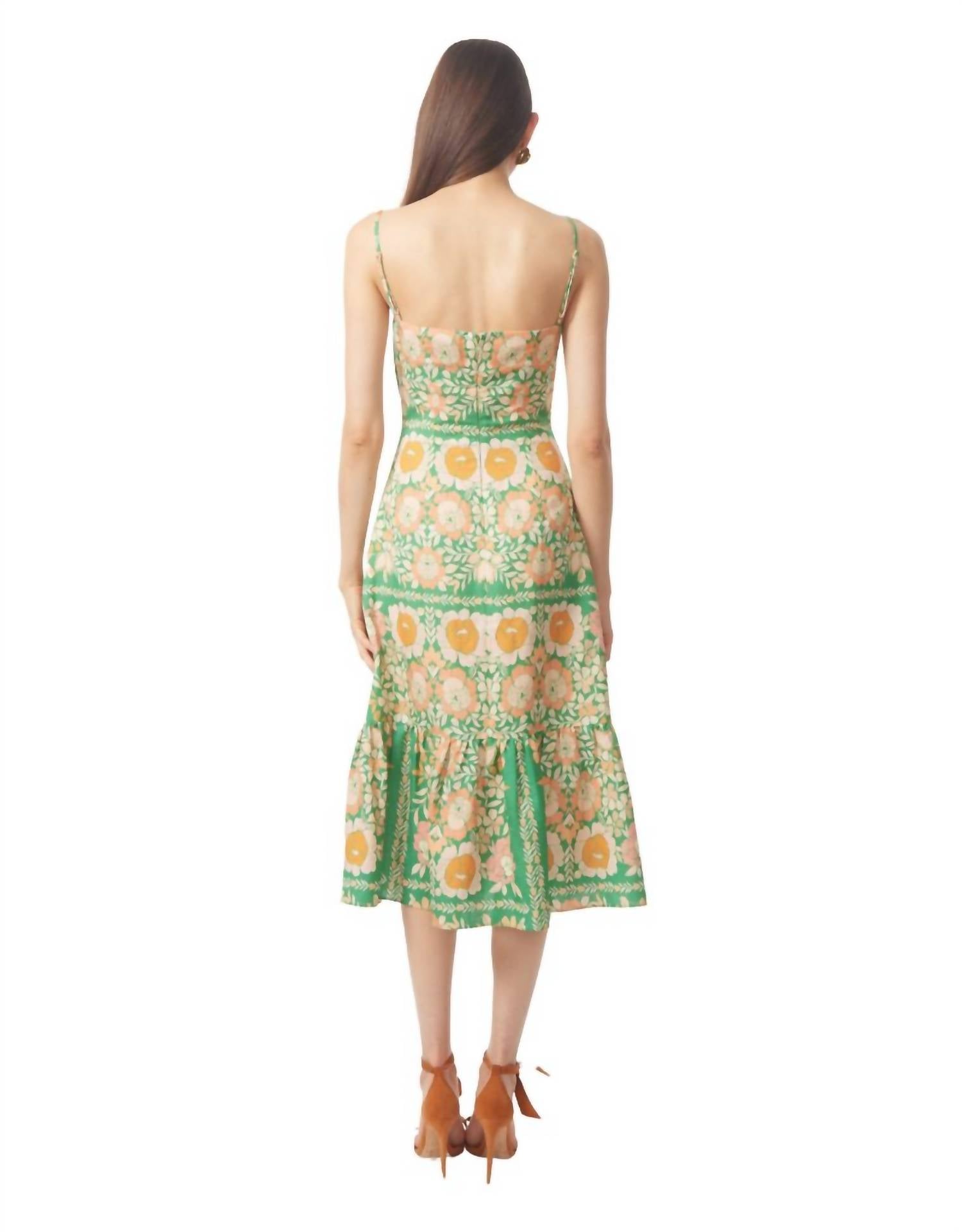 GILNER FARRAR Devora Dress in irish rose - women's dress - detail view