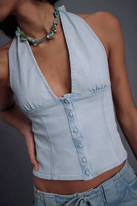 Free People - RAMONA DENIM HALTER