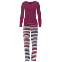Kickee - Long Sleeve Tee & Pajama Pants Set