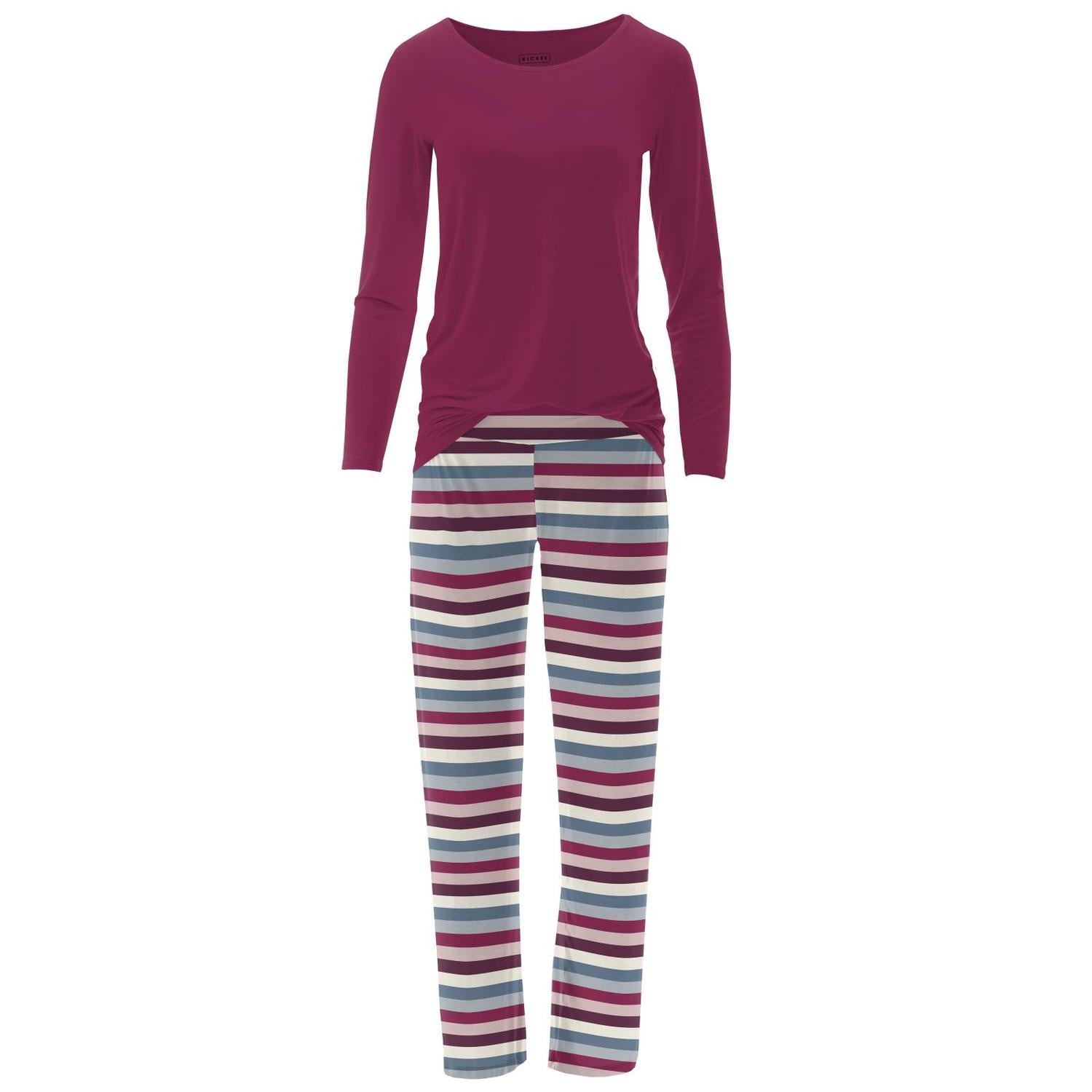 Kickee - Long Sleeve Tee & Pajama Pants Set