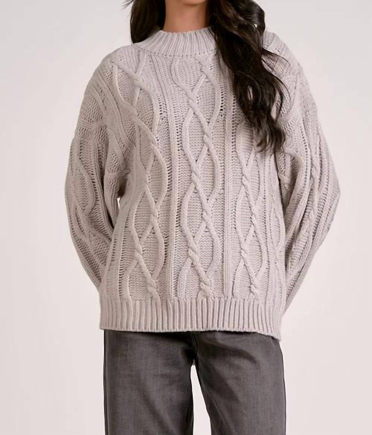 Elan - Classic Cable Sweater