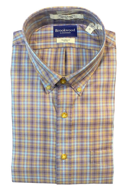 Brookwood - Men's Plaid Sport Shirt