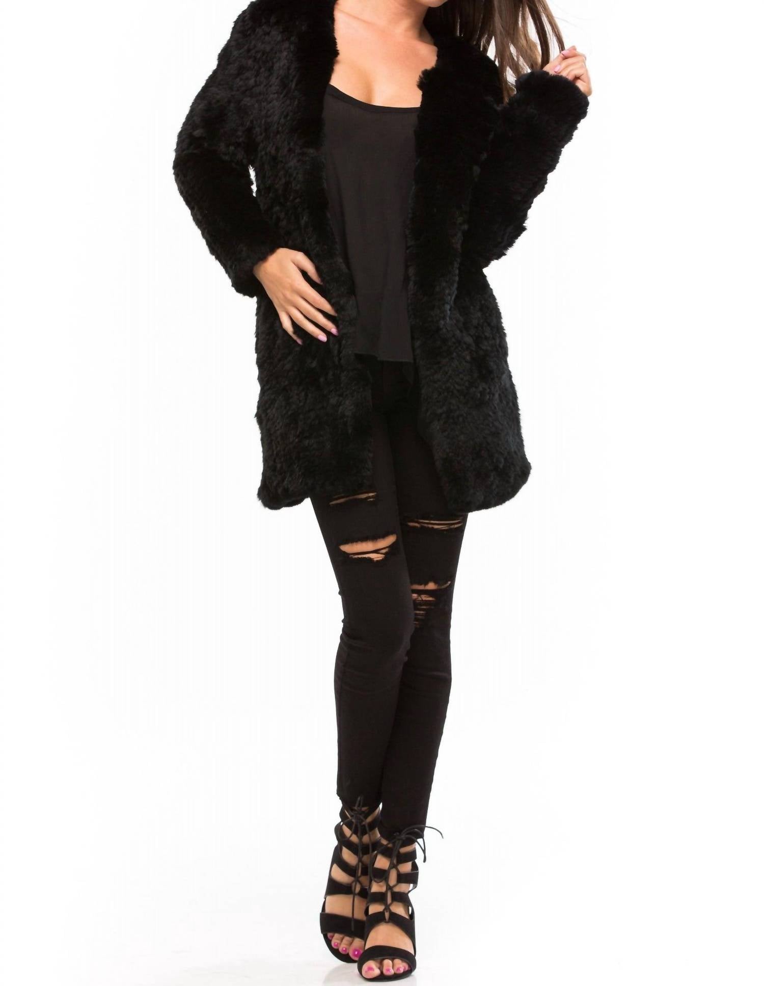 H Brand - Huxley Rabbit Fur Jacket