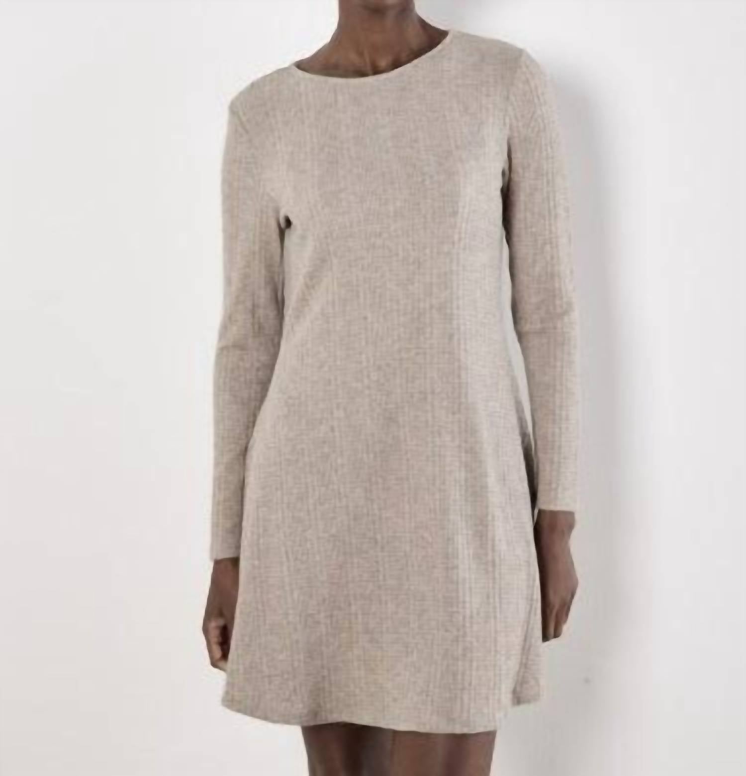 Apricot - Waffle Stripe Soft Touch Dress