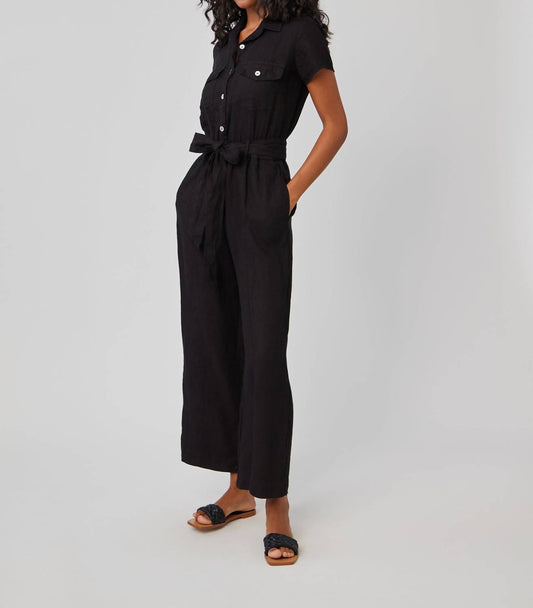 Bella Dahl - Pocket Seamed Short Sleeve Jumpsuit
