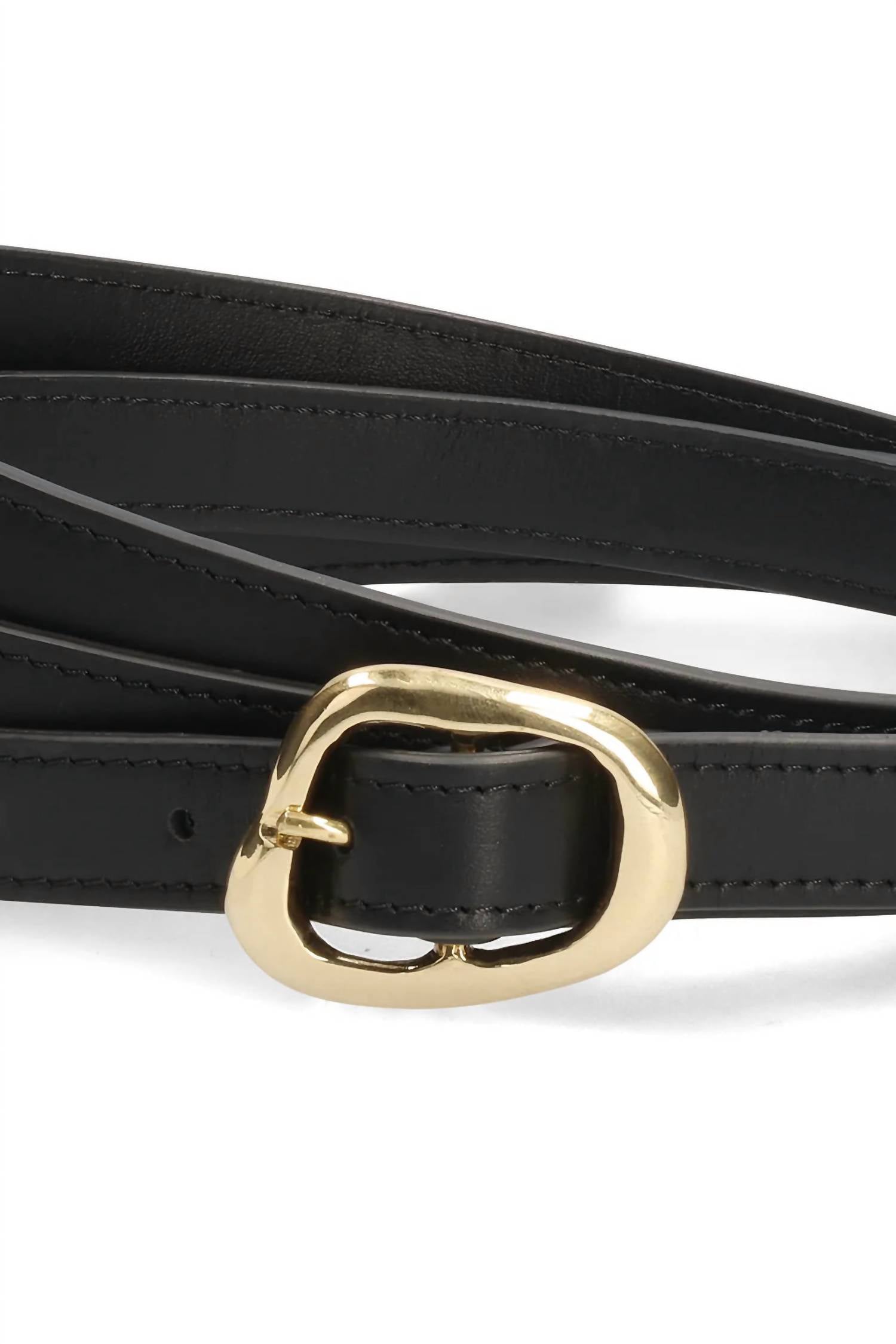 AMANU Women's Rwenzori Belt in black - women's accessory - detail view