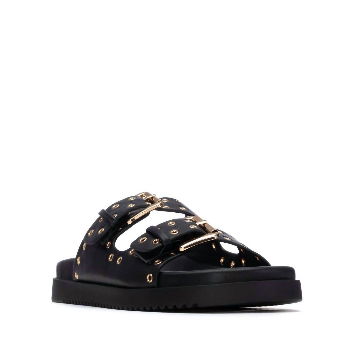 Xti Women's Pu Sandals in black - women's sandal