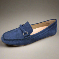 The FLEXX Women's Lionel Loafer in navy - women's flats - view 5