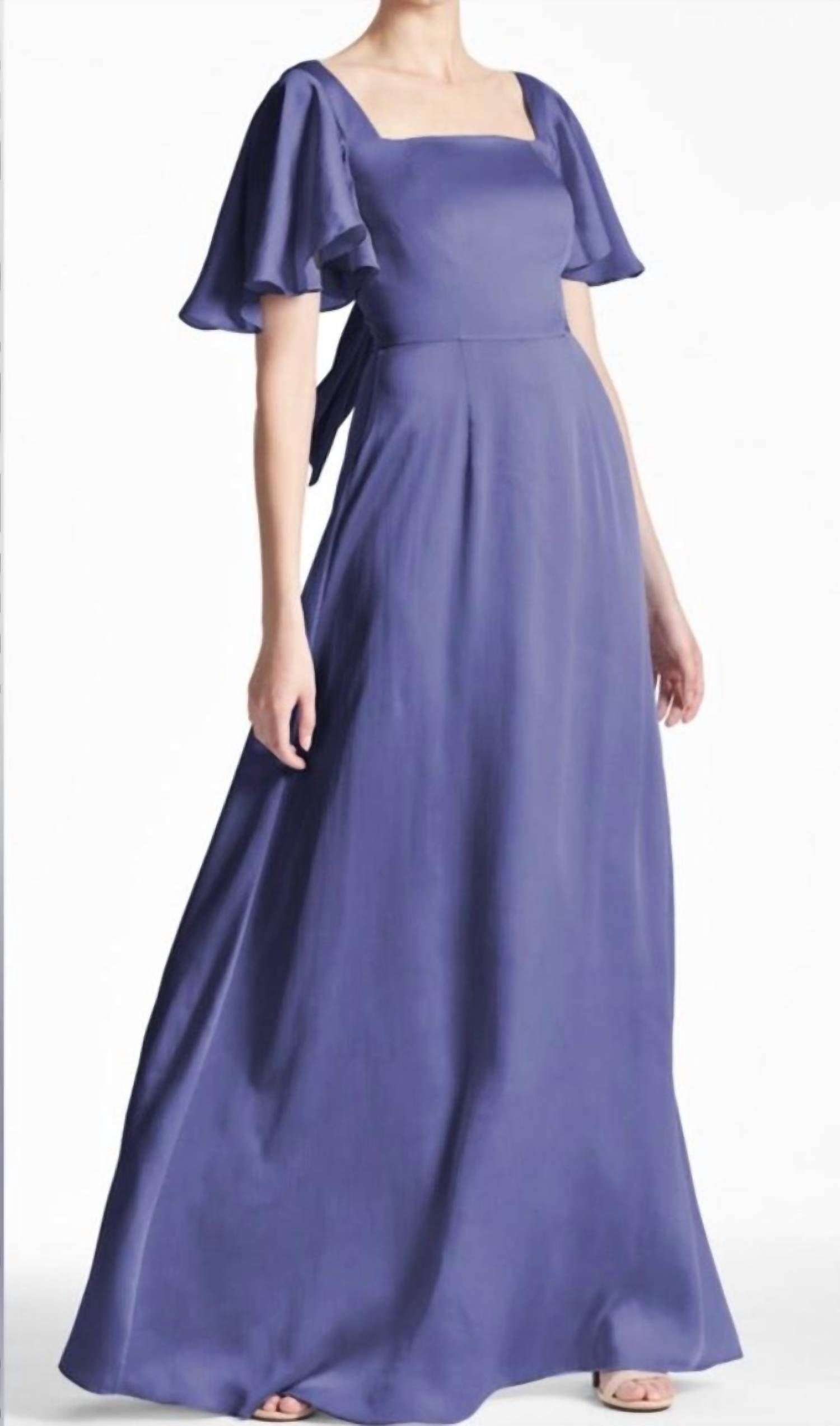 Sachin & Babi - Aurora Flutter Sleeve Gown