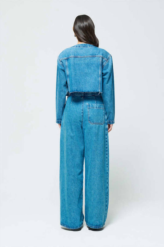 Etica - Raven Pleated Wide Leg Jean