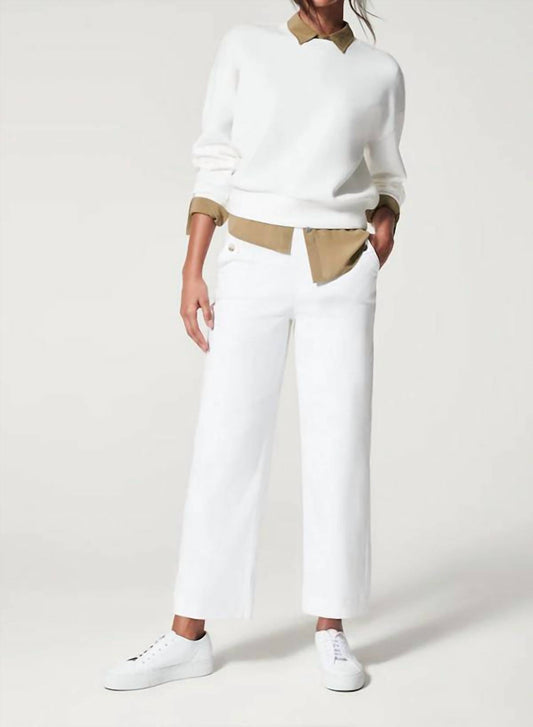 Spanx - Stretch Twill Cropped Wide Leg Pants