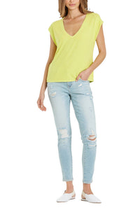 Dear John Denim - URI THERMAL VNECK TOP