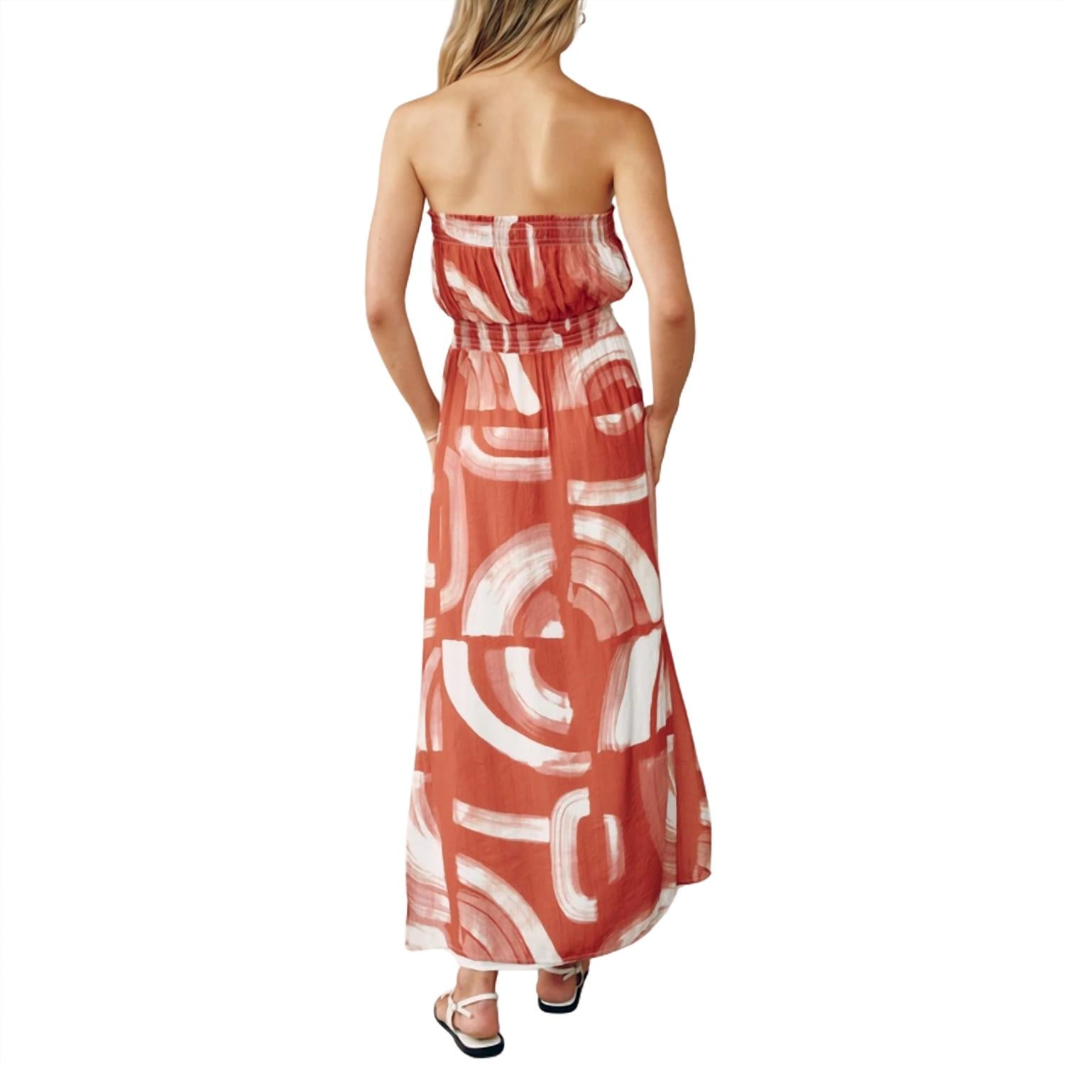 Bella Dahl - Women's Strapless Elastic Waist Midi Dress