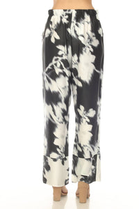 Joseph Ribkoff - Floral Satin Wide Leg Pants