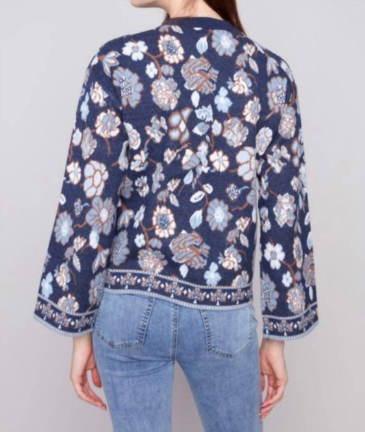 Charlie B - Floral Jacquard Sweater