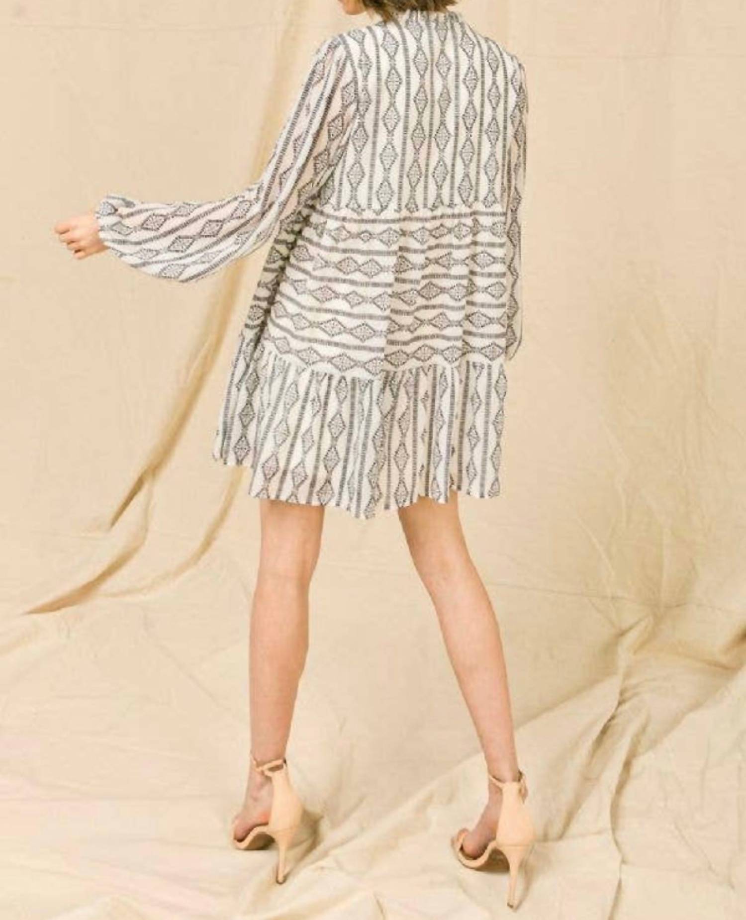 Flying Tomato - Somewhere to Go Printed Long Tunic Top
