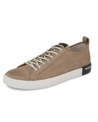 Blackstone Men's Pm66 Low Top Sneaker in fungi silver leather - men's sneaker