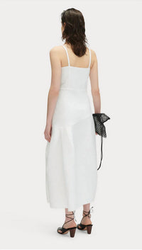 RACHEL COMEY Voila Midi Dress in white - women's dress - detail view