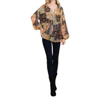 Cotton Bleu - Mix and Match Bubble Sleeve Top