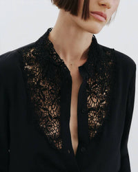 Nili Lotan - Zola Lace Silk Shirt