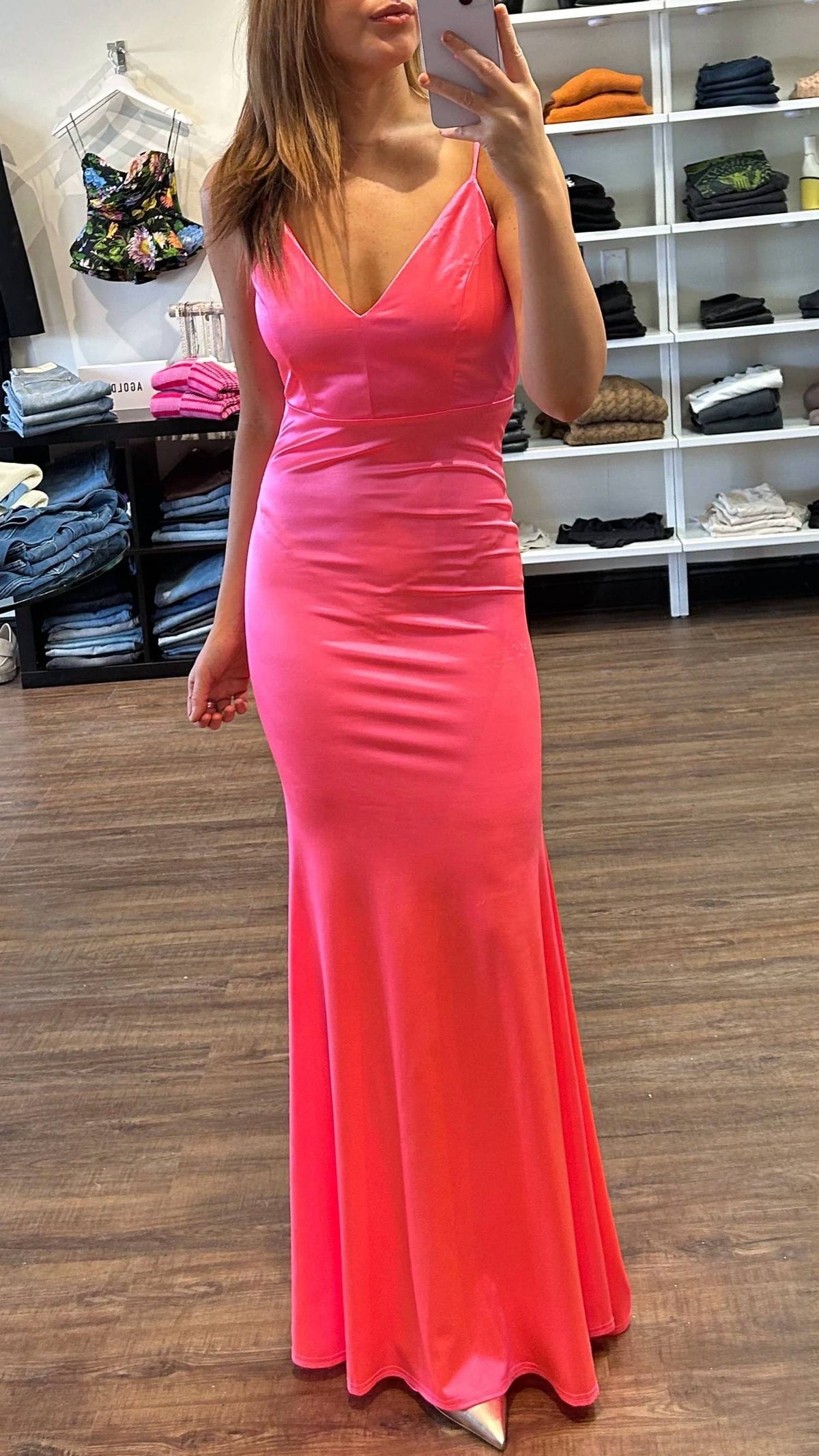 Amoris - Plunging Back Gown