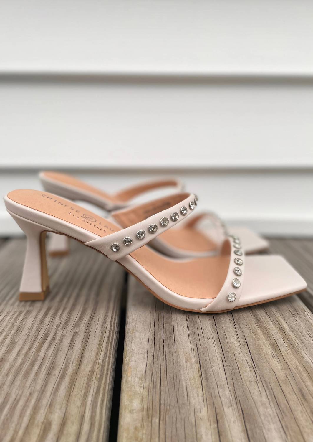 Kristin Cavallari For Chinese Laundry - Women's Rhinestone Strap Block Heel Sandal