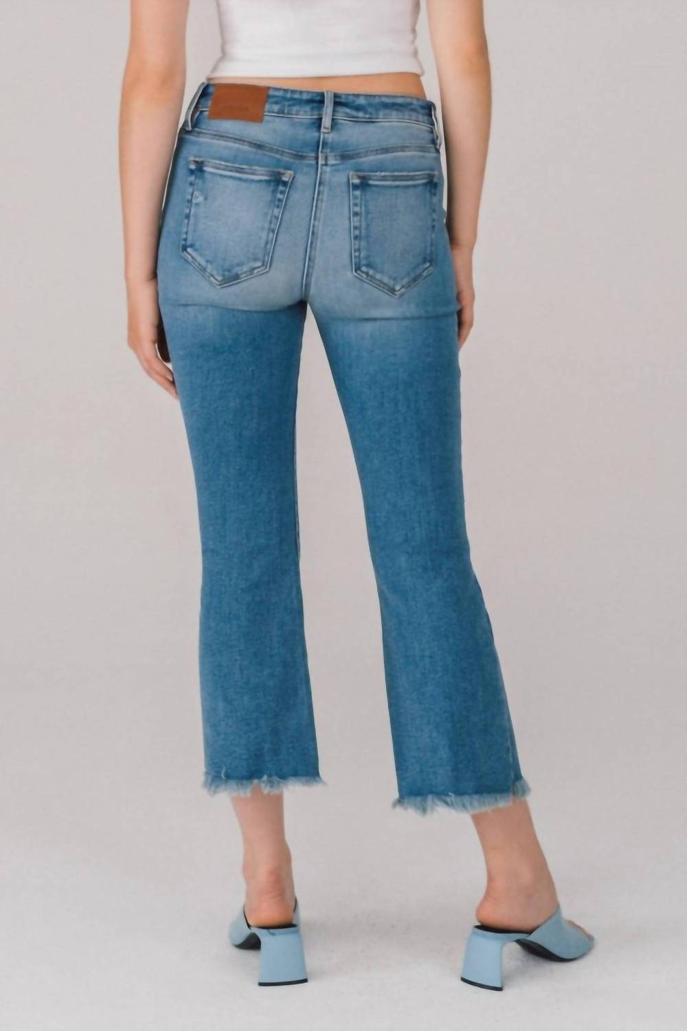 Hidden - Happi Crop Flare Jeans