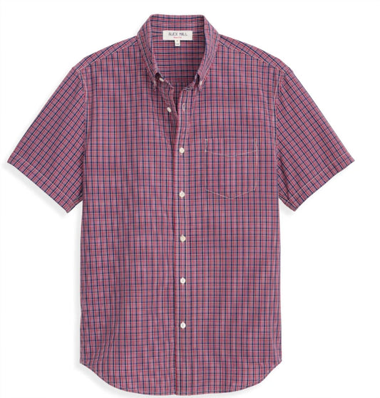 Alex Mill - Men's Short Sleeve Mill Madras Shirt