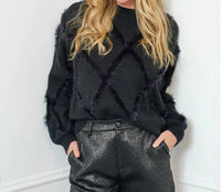 Esqualo - Frieda Fuzzy Sequin Sweater