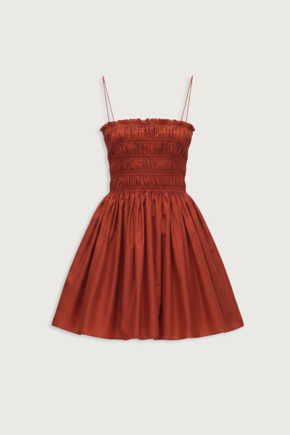 Matteau - Shirred Bodice Mini Dress