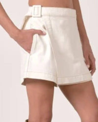Elan - Slanted Front Belted Skort