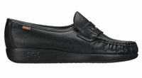 SAS Women's CLASSIC 0006-020 Moccasin - Narrow in black - women's flats - alternate view